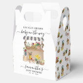 Baby shower van de Bloemenmarkt van de waterverf Bedankdoosjes (Geopend)