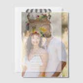 Baby shower van de Bloemenmarkt van de waterverf Vellum Uitnodigingen (Offset (Koppel))