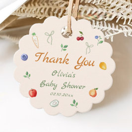Baby shower van de boerenmarkt bedankjes labels