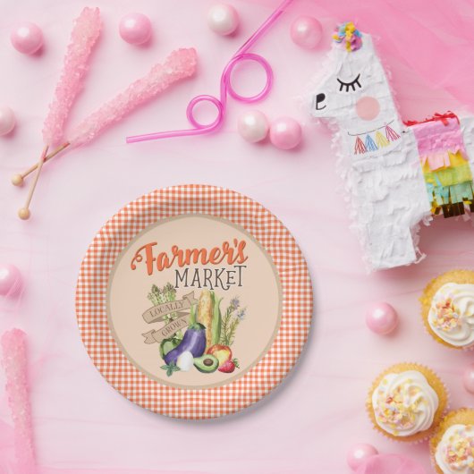 Baby shower van de boerenmarkt papieren bordje (Feest)