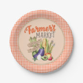 Baby shower van de boerenmarkt papieren bordje (Voorkant)