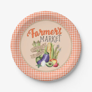 Baby shower van de boerenmarkt papieren bordje