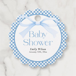 Baby shower van de boog bedankjes labels