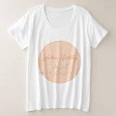 Baby shower van de boog grote maat t-shirt (Design voorkant)