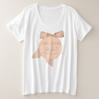 Baby shower van de boog grote maat t-shirt