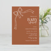 Baby shower van de boog kaart (Staand voorkant)