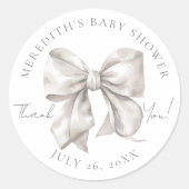 Baby shower van de boog ronde sticker (Voorkant)