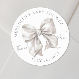 Baby shower van de boog ronde sticker