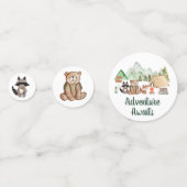 Baby shower van de Camping Adventure van Woodland  Confetti (Achterkanten)
