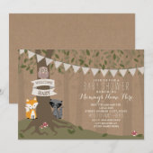 Baby shower van de door het moederdier geïnspireer kaart (Voorkant / Achterkant)