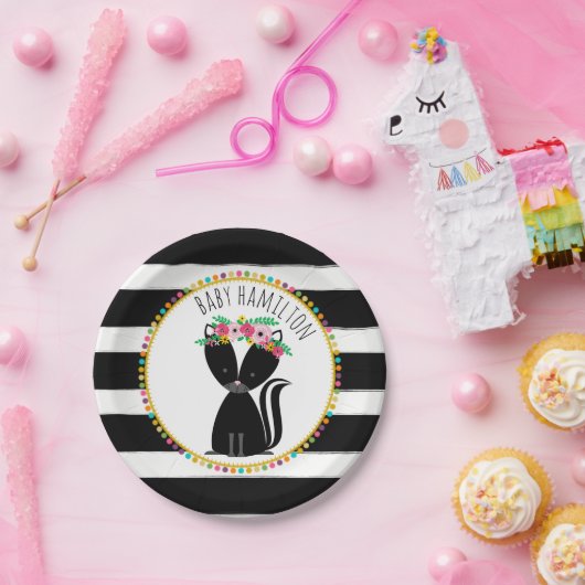 Baby shower van de Douane van het Stinkdier van Papieren Bordje (Feest)