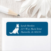 Baby shower van de Duitse herdershond Etiket (Insitu)