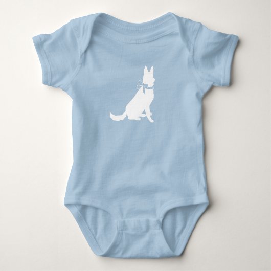 Baby shower van de Duitse herdershond Romper (Voorkant)