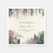 Baby shower van de Enchanted Forest Fairy Mountain Servet (Voorkant)