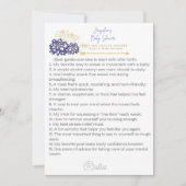 Baby shower van de ene moeder naar de andere advie bedankkaart (Voorkant)