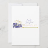 Baby shower van de ene moeder naar de andere advie bedankkaart (Achterkant)