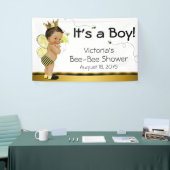 Baby shower van de etnische jongensbij spandoek (Beurs)