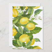 Baby shower van de Floral Main Squeeze, vers Kaart (Achterkant)