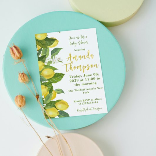 Baby shower van de Floral Main Squeeze, vers Kaart