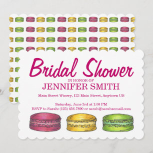 Baby shower van de Franse koekjeskoekjeskoekjes me Kaart