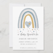 Baby shower van de gemuteerde regenboogmosterd Blu Kaart (Voorkant)