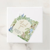 Baby shower van de Groene Dinosaurus Bedankjes Labels (In situ)