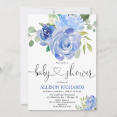 Baby shower van de groene groene mannetjesjongen kaart (Voorkant)