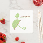 Baby shower van de Groene Vliegtuig Servetten (Insitu)