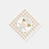 Baby shower van de groentemarkt servet (Hoek)