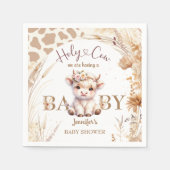 Baby shower van de Heilige Koe Boho Genderneutraal Servet (Voorkant)