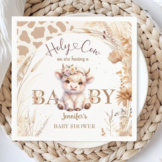 Baby shower van de Heilige Koe Boho Genderneutraal Servet
