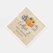 Baby shower van de herfst Pumpkin Sunflower Burlap Servet (Hoek)
