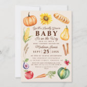 Baby shower van de herfstmarkt voor lokaal geteeld kaart (Voorkant)