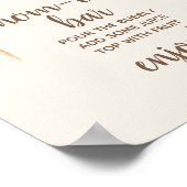 Baby shower van de honingbijen van mam-osa poster (Hoek)