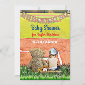 Baby shower van de jongen met een honkbalthema kaart (Voorkant)