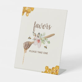 Baby shower van de kattenhoning reclamebord met voetstuk