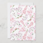 Baby shower van de kleine liefhebber Heart en Flow Kaart (Achterkant)