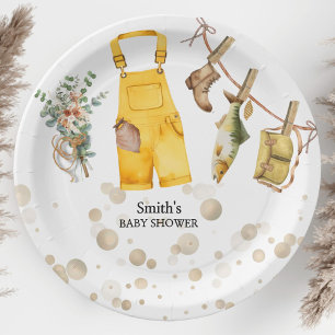 Baby shower van de kleine visser Gevist Papieren Bordje