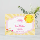 Baby shower van de kleine zonnige zomer kaart (Staand voorkant)