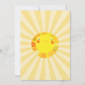 Baby shower van de kleine zonnige zomer kaart (Achterkant)
