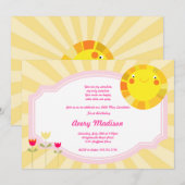 Baby shower van de kleine zonnige zomer kaart (Voorkant / Achterkant)