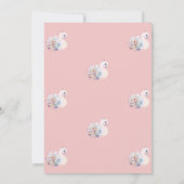 Baby shower van de Kroonstaar van baby Swan Kaart (Achterkant)