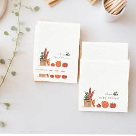 Baby shower van de landbouwmarkt servet