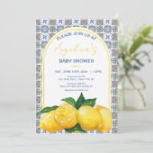 Baby shower van de Lemon Mosaic in het Middellands Kaart (Staand voorkant)
