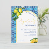Baby shower van de Lemon Mosaic in het Middellands Kaart (Staand voorkant)