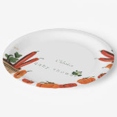 Baby shower van de lokale boerenmarkt papieren bordje (Gekanteld)