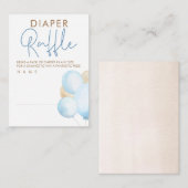 Baby shower van de luchtballon informatiekaartje (Voorkant / Achterkant)