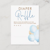 Baby shower van de luchtballon informatiekaartje (Voorkant)