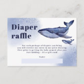 Baby shower van de luidop van de walvisvaarder informatiekaartje (Voorkant)