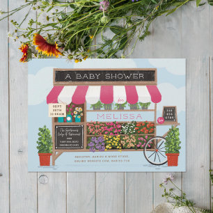 Baby shower van de markt voor bloemkool Farmer Kaart
